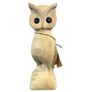 Phase IV Concept Wood Cast 9.5" Vintage Owl Figurine-Excellent and Adorable!
